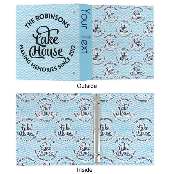 Lake House #2 3 Ring Binders - Full Wrap - 1" - APPROVAL