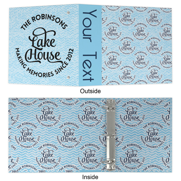 Lake House #2 3 Ring Binders - Full Wrap - 2" - APPROVAL