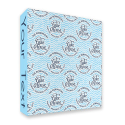 Lake House #2 3 Ring Binder - Full Wrap (Personalized)