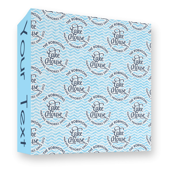 Custom Lake House #2 3 Ring Binder - Full Wrap - 3" (Personalized)