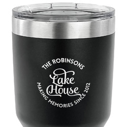 Lake House #2 30 oz Stainless Steel Tumbler - Black - Double Sided (Personalized)