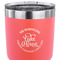 Lake House #2 30 oz Stainless Steel Ringneck Tumbler - Coral - CLOSE UP