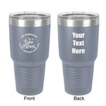 Lake House #2 30 oz Stainless Steel Tumbler - Grey - Double-Sided (Personalized)