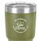 Lake House #2 30 oz Stainless Steel Ringneck Tumbler - Olive - Close Up