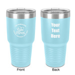 Lake House #2 30 oz Stainless Steel Tumbler - Teal - Double-Sided (Personalized)