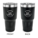 Lake House #2 30 oz Stainless Steel Tumbler - Black - Double Sided (Personalized)
