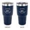Lake House #2 30 oz Stainless Steel Ringneck Tumblers - Navy - Double Sided - APPROVAL
