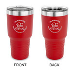 Lake House #2 30 oz Stainless Steel Tumbler - Red - Double Sided (Personalized)