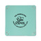 Lake House #2 6" x 6" Teal Leatherette Snap Up Tray - APPROVAL