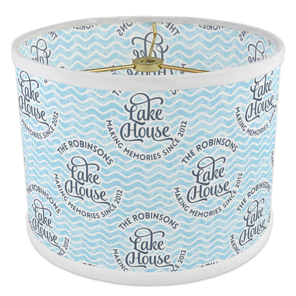 Lake House #2 8" Drum Lampshade - ANGLE Poly-Film