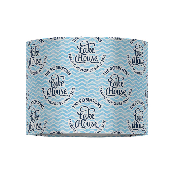 Lake House #2 8" Drum Lampshade - FRONT (Fabric)