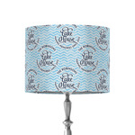 Lake House #2 8" Drum Lamp Shade - Fabric (Personalized)
