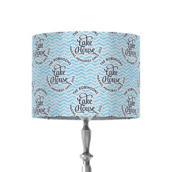 Lake House #2 8" Drum Lamp Shade - Fabric (Personalized)