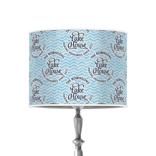 Custom Lake House #2 8" Drum Lamp Shade - Poly-film (Personalized)