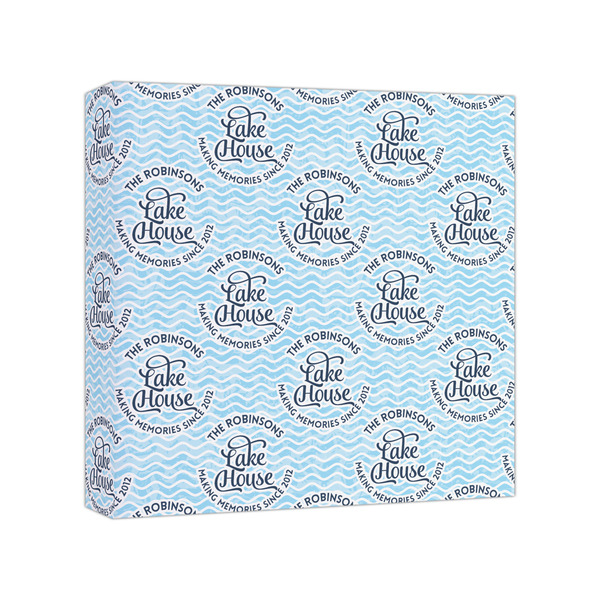 Custom Lake House #2 Canvas Print - 8x8 (Personalized)