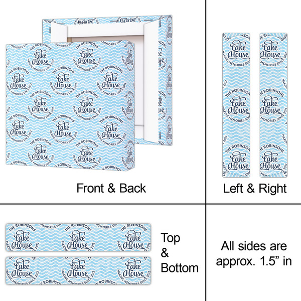 Lake House #2 8x8 - Canvas Print - Approval