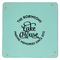 Lake House #2 9" x 9" Teal Leatherette Snap Up Tray - APPROVAL