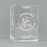 Lake House #2 Acrylic Pen Holder (Personalized)