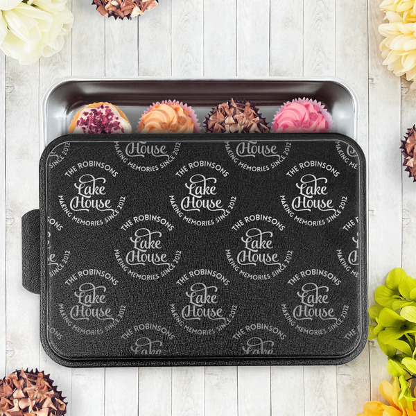 Lake House #2 Aluminum Baking Pan - Black Lid - LIFESTYLE