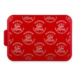 Lake House #2 Aluminum Baking Pan with Red Lid (Personalized)