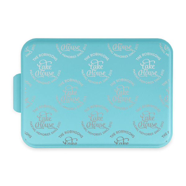 Custom Lake House #2 Aluminum Baking Pan with Teal Lid (Personalized)