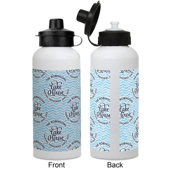 Lake House #2 Aluminum Water Bottle - White APPROVAL
