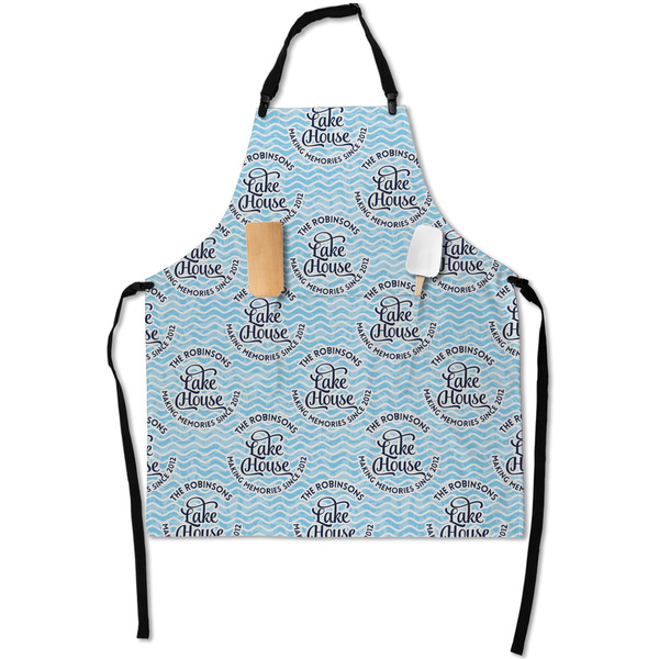 Custom Lake House #2 Apron With Pockets w/ Name All Over