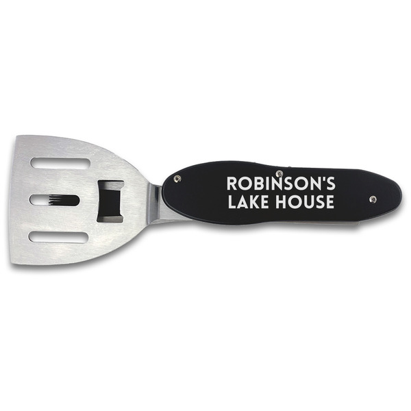 Custom Lake House #2 BBQ Tool Set - Double Sided (Personalized)