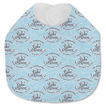Lake House #2 Jersey Knit Baby Bib w/ Name All Over