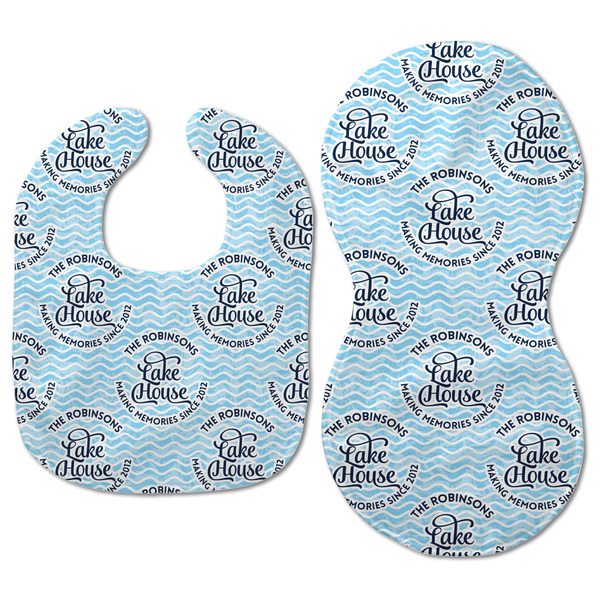 Lake House #2 Baby Bib & Burp Set - Approval (new bib & burp)