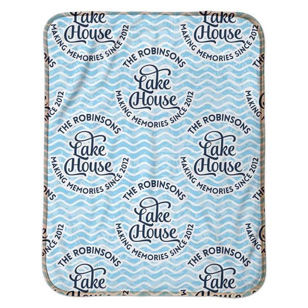 Lake House #2 Baby Sherpa Blanket - Flat