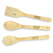 Lake House #2 Bamboo Cooking Utensils Set - Double Sided - FRONT