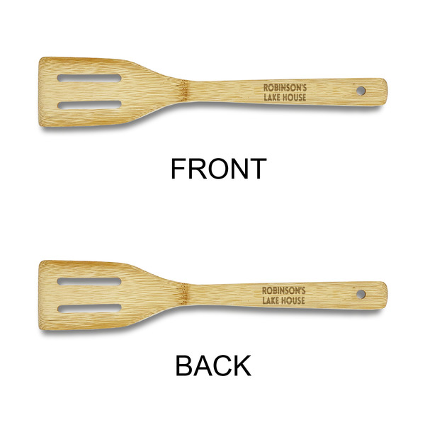 Lake House #2 Bamboo Slotted Spatulas - Double Sided - APPROVAL