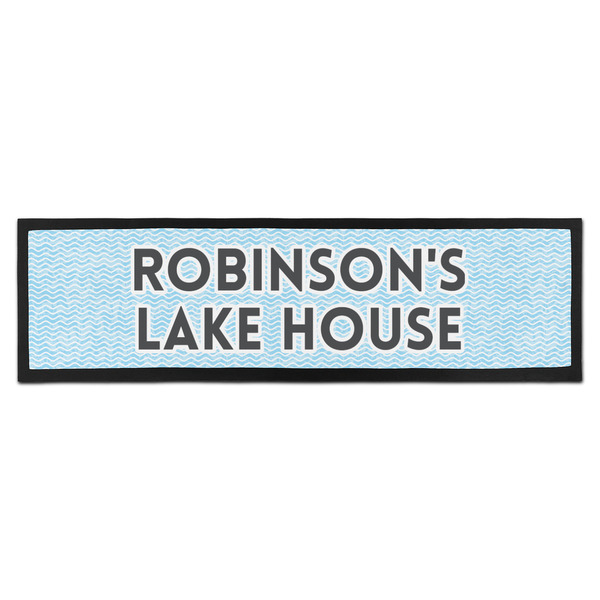 Custom Lake House #2 Bar Mat - Large (Personalized)