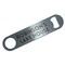 Lake House #2 Bar Bottle Opener - Silver w/ Name All Over