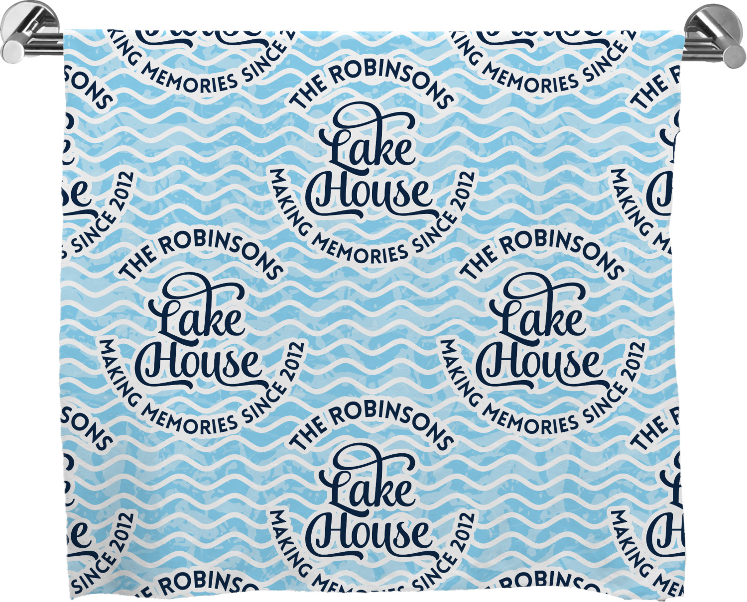 Custom Lake House 2 Bath Towel (Personalized) YouCustomizeIt