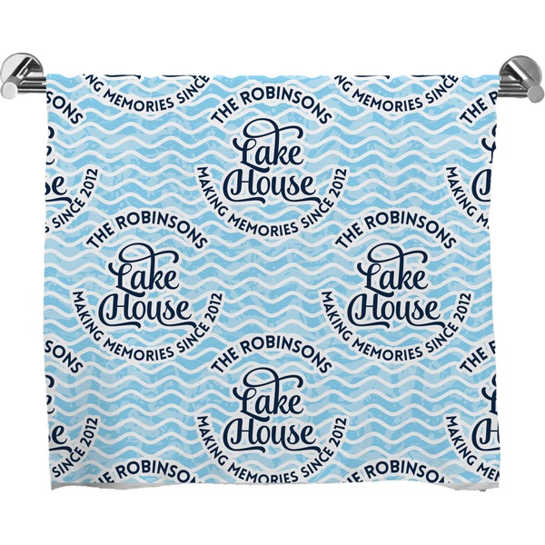 Custom Lake House #2 Bath Towel (Personalized)