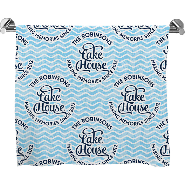 Custom Lake House #2 Bath Towel (Personalized)