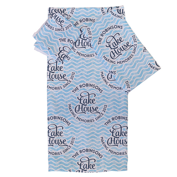 Custom Lake House #2 Bath Towel Set - 3 Pcs (Personalized)