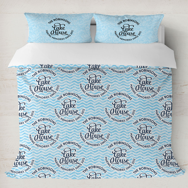 Custom Lake House #2 Duvet Cover Set - King (Personalized)