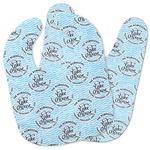 Lake House #2 Baby Bib w/ Name All Over