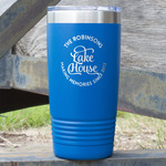 Lake House #2 20 oz Stainless Steel Tumbler - Royal Blue - Single Sided (Personalized)