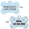 Lake House #2 Bone Shaped Dog ID Tag - Large - Approval