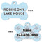 Lake House #2 Bone Shaped Dog Tag - Front & Back