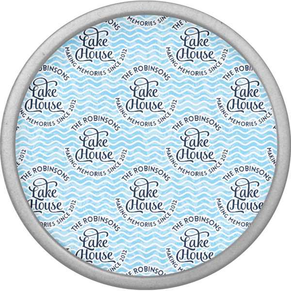 Lake House #2 Cabinet Knob - Nickel - Front