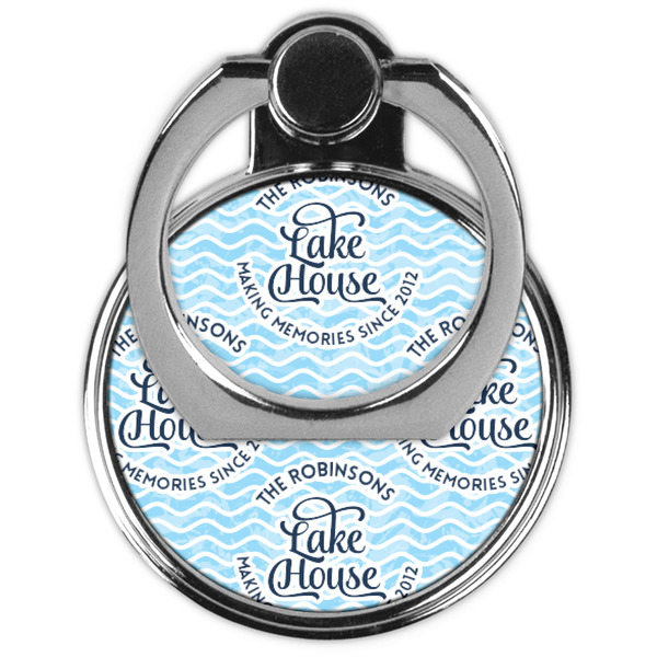 Lake House #2 Cell Phone Ring Stand & Holder - Front (Collapsed)