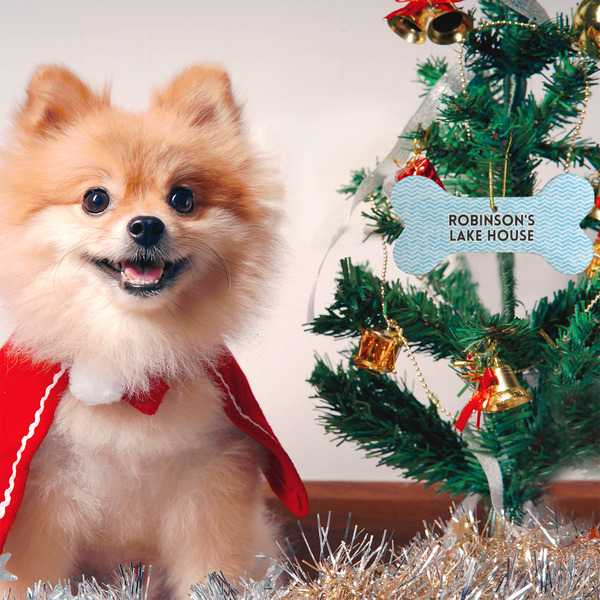 Lake House #2 Ceramic Flat Ornament - Bone (LIFESTYLE)