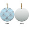 Lake House #2 Ceramic Flat Ornament - Circle Front & Back (APPROVAL)