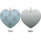 Lake House #2 Ceramic Flat Ornament - Heart Front & Back (APPROVAL)