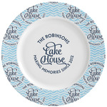 Lake House #2 Ceramic Dinner Plates (Set of 4) (Personalized)